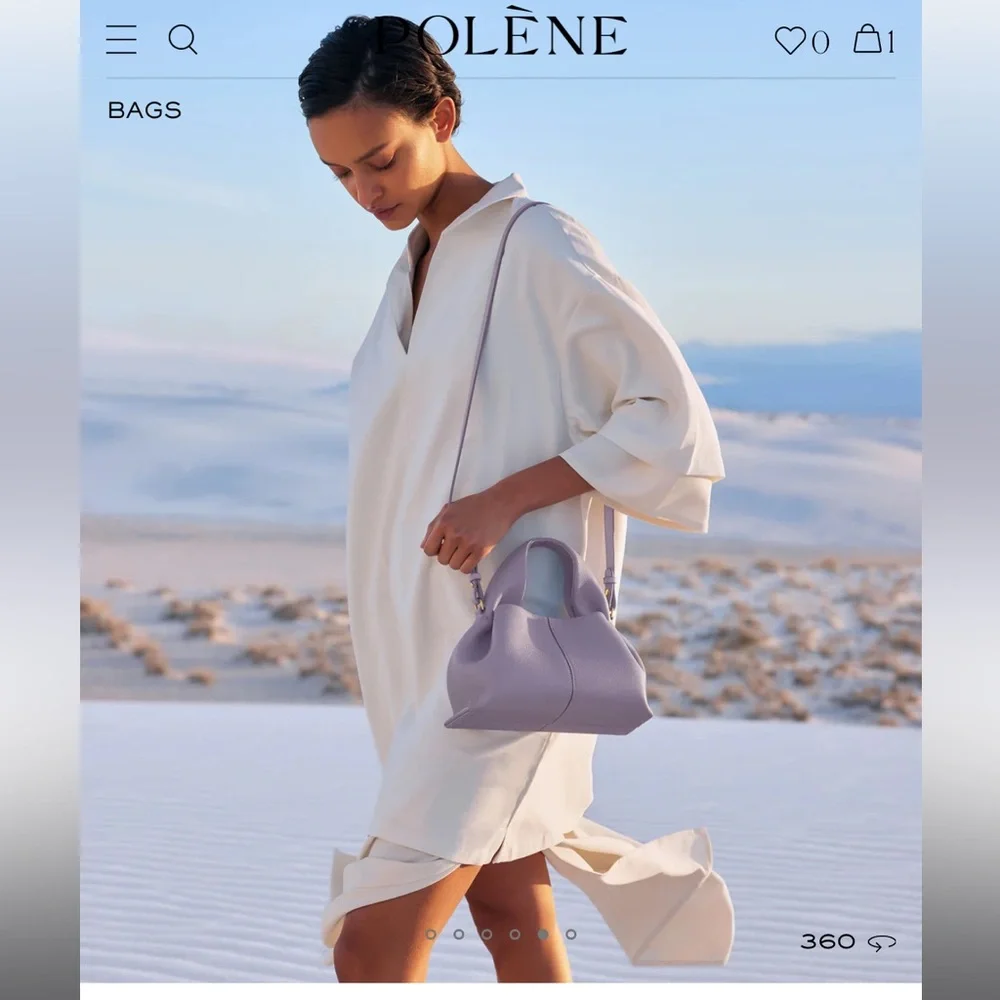 Brand new in box Polene Numero Neuf Mini Mauve - Picture 17 of 17